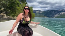 Luna Doll - Busty Big Bubble Tits Babe Gets Her Pussy Destroyed On A Boat In The Lake